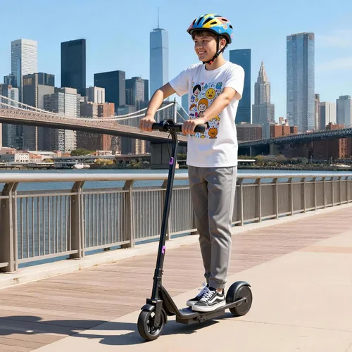 Vista 8 de Aovowheel Electric Scooter for Adults, Folding E Scooter with 350W/500W Motor 16/24 Mph Top Speed, Max 19-23 Miles Long Range, 8.5''/10''/14''Tires