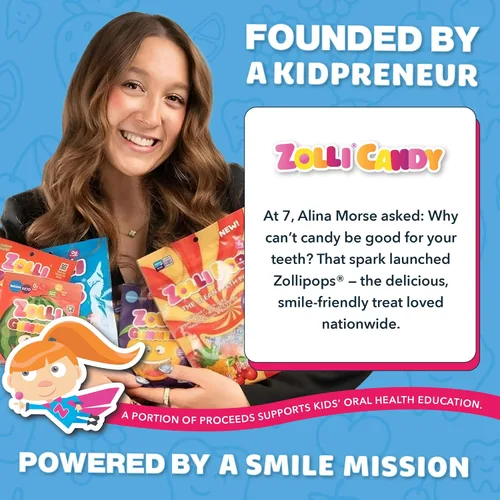 Vista 6 de Zollipops Paletas Clean Teeth, sabores tropicales, 16 onzas