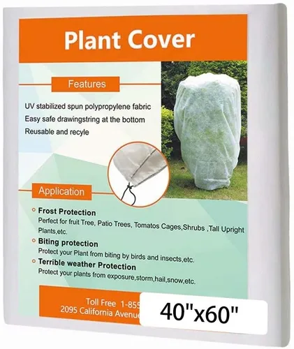 Vista 17 de Agfabric Cubiertas para Plantas Protección contra Heladas 0.55oz 34"x28" Cubierta para Arbustos, Cubierta de Árbol de Invierno para Extensión