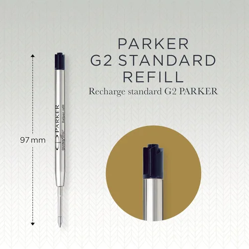 Vista 3 de Parker Quink - Recambio para bolígrafo de punta ancha, color negro