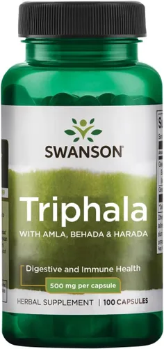 Swanson Triphala Cleanse Detox GI Tract 500 mg 100 Cápsulas (Caps)