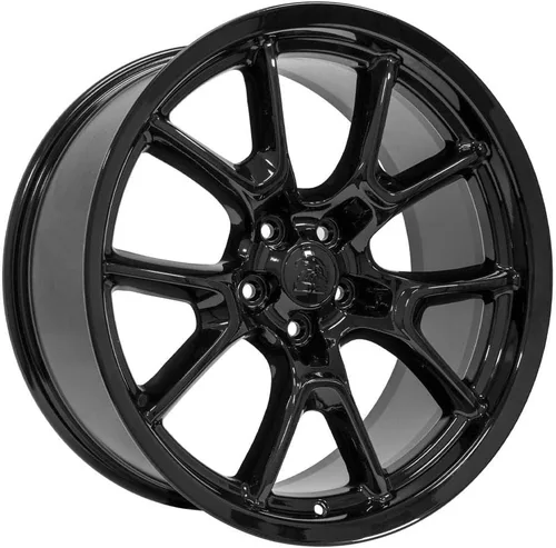Vista 3 de OE Wheels DG21 20x9 Juego (4) neumáticos negros 5x115 y Ironman y TPMS Brillo negro