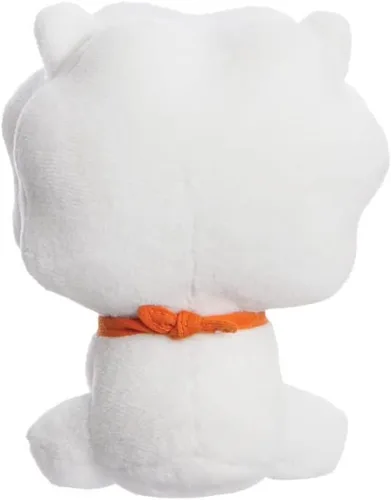 Vista 4 de AURORA, 61480, producto oficial BT21, muñeca sentada Baby RJ de 5 pulgadas, juguete suave, blanco y naranja