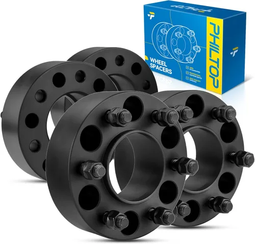 Vista 104 de PHILTOP 4x100 1.25" Espaciadores de rueda para Yaris, 2 piezas de espaciadores de rueda centrados en buje con 54.1mm de diámetro interior del buje