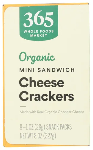 Vista 5 de 365 by Whole Foods Market, Galletas de queso sándwich mini orgánico, 8 unidades, 1 onza