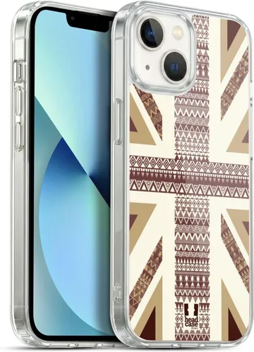 Vista 218 de Head Case Designs Blue Gingham Union Jack Collection - Funda de gel suave compatible con Apple iPhone 7 Plus/iPhone 8 Plus