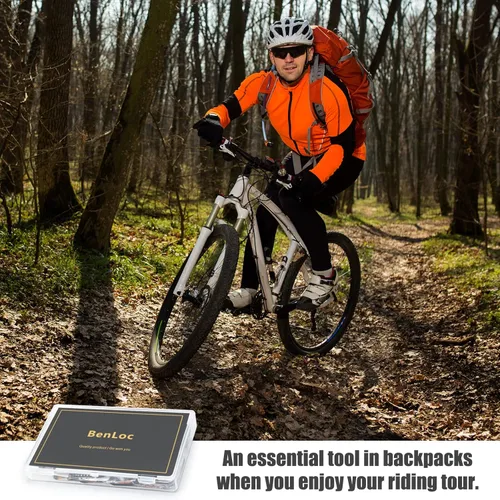 Vista 5 de Kit de reparación de parches para neumáticos interiores de bicicleta, kit de parches de punción de tubo de bicicleta, 30 parches de vulcanización