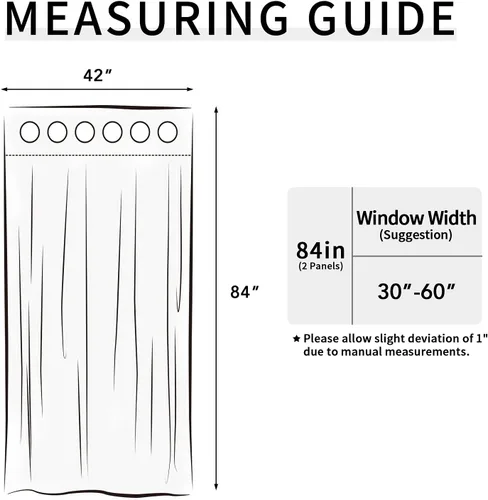Vista 108 de Easy-Going - Cortinas opacas para dormitorio, aislamiento térmico sólido con ojales, cortinas de ventana para reducción de ruido, cortinas
