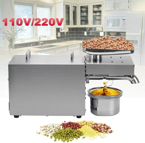 Vista 2 de Gone Máquina automática de prensa de aceite Extractor de aceite eléctrico 304 Prensa de aceite de semilla de acero inoxidable 24 horas prensado