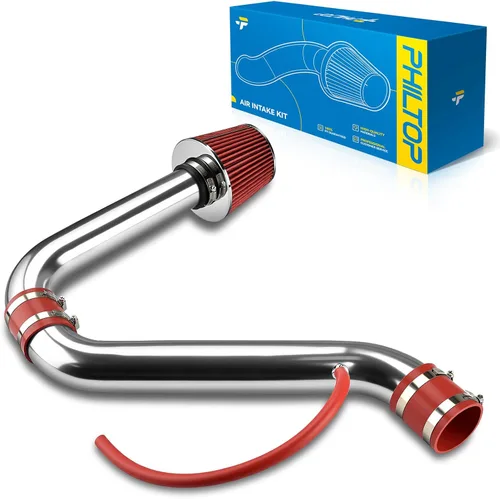 Vista 28 de PHILTOP Kit de sistema de admisión de aire frío de 2.5" compatible con Honda Civic 2001 2002 2003 2004 2005 1.7L L4, alto rendimiento, azul