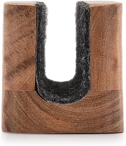 Vista 4 de EDHAS Soporte vertical para computadora portátil de madera de acacia para escritorio, compatible con Apple MacBook, Microsoft Surface, computadoras