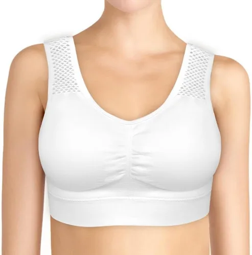 Vista 3 de Paquete de 3 brasieres cómodos sin costuras para mujer, sin costuras, con almohadillas extraíbles