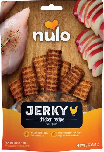 Vista 9 de Nulo Premium Jerky Strips - Golosinas para perros, tiras de cecina con alto contenido de proteínas sin granos hechas con probiótico BC30 para apoyar