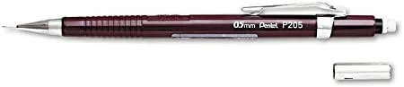 Pentel Sharp - Lápiz automático, 0.020 in, barril burdeos