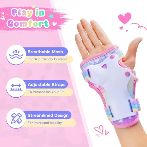 Vista 3 de Patines para niños-XS, conjunto de equipo de protección-S