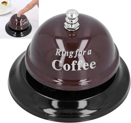 Vista 3 de Campana de servicio de llamada, campana de restaurante, campana de cena, estructura en forma de campana de metal que proporciona un sonido claro