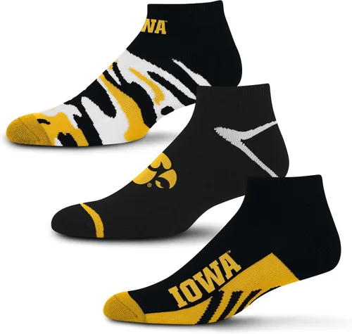 Vista 50 de For Bare Feet Paquete de 3 calcetines tobilleros unisex para adultos de la NCAA Camo Boom