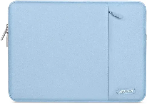 Vista 62 de MOSISO Funda vertical de poliéster con bolsillo para laptop de 15 pulgadas, para computadora MacBook Air 15 M4 A3241, M3 A3114 y M2 A2941 de 2025