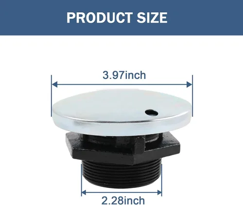 Vista 4 de DICMIC Tapa con ventilación para tanque de transferencia con cuello roscado, tapa de presión de ventilación con base de 2 pulgadas, tapa para tanque