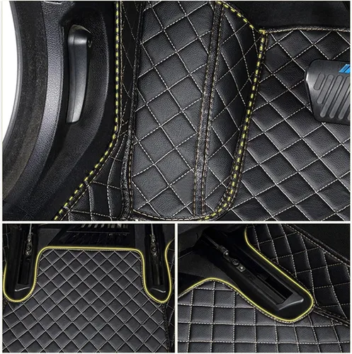Vista 2 de Tapete de suelo compatible con Citr-oen DS DS3 DS4 DS5 DS6 DS7 DS4S DS5LS compatible con alfombrillas Do-dge Journey Auto (color rojo completo)