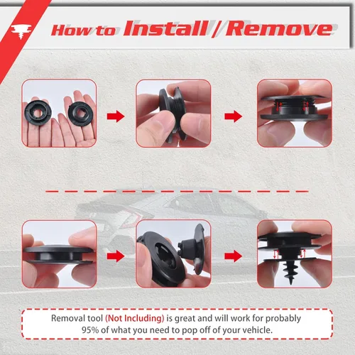 Vista 3 de OTUAYAUTO 20 clips universales para alfombras de automóvil, abrazaderas universales para alfombras automotrices