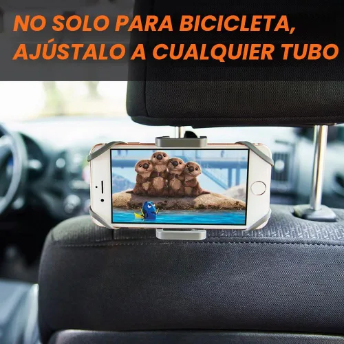 Vista 8 de Crowfoot Soporte para teléfono para bicicleta y motocicleta, Soporte de metal resistente.
