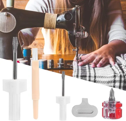 Vista 3 de Kit de reparación de máquina de coser, 5 piezas de overlock para máquina de coser y servicio de servidor/herramienta de reparación, incluye