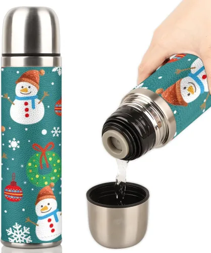 Vista 15 de Termo de café de flores, botella de agua térmica con tapa a prueba de fugas, termo para bebidas calientes, sin BPA, botella de acero inoxidable
