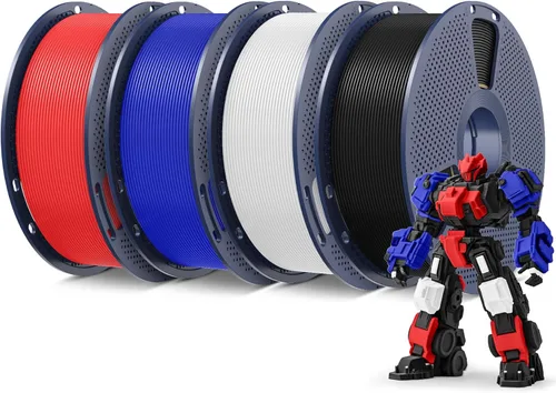 Vista 24 de SUNLU - Filamento PLA Plus 1.75mm Negro 1KG, Filamento para impresora 3D enrollado cuidadosamente 1.75mm, PLA+ 1000g, precisión dimensional de +