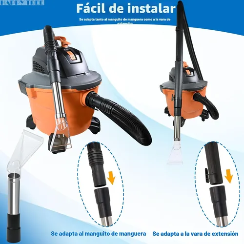Vista 5 de Happy Tree Kit de Adaptador de Manguera Extractora para Aspiradora de Taller de Ajuste Universal para Todas las Marcas, Accesorio de Extracción