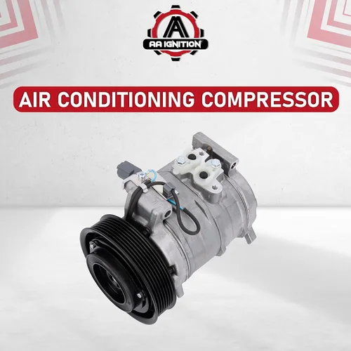 Vista 6 de Compresor de aire acondicionado de repuesto para automóvil de AA Ignition - Compatible con vehículos Honda Accord 2003-2007 2.4L - Reemplaza