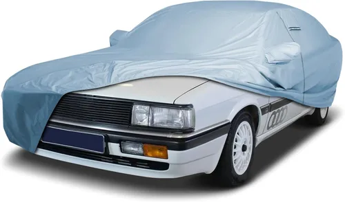Vista 38 de iCarCover Funda de automóvil personalizada para Audi 100 y 200 (1989-1994), impermeable, para todo tipo de clima, lluvia, nieve, UV, protector solar