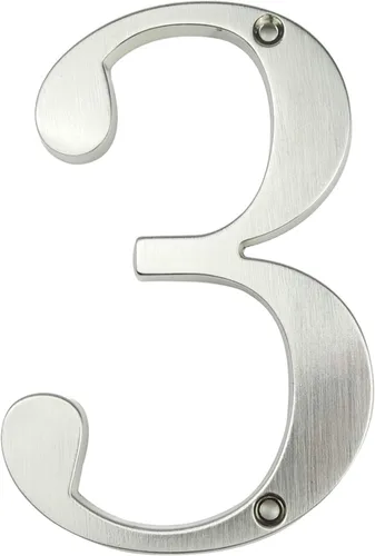 Vista 24 de HASWARE Letrero de Número de Casa de 4 Pulgadas Números Modernos de Puerta Placa de Señalización Numerales de Dirección de Calle y Casa Aleación