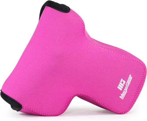 Vista 12 de MegaGear Funda de neopreno para cámara compatible con Nikon Coolpix P900, P900S, ultra ligera con mosquetón, color negro
