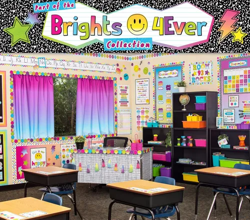 Vista 7 de Teacher Created Resources Composition - Borde enrollado recto – 50 pies – Decora tablones de anuncios, paredes, escritorios, ventanas, puertas