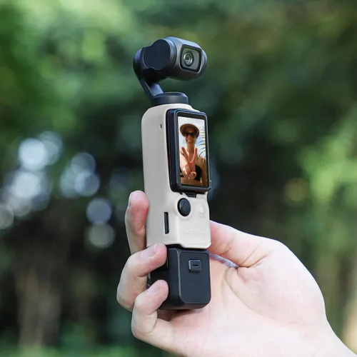 Vista 5 de Levigo Funda protectora de silicona para cámara de gel de disipación de calor, compatible con DJI Osmo Pocket 3, carcasa protectora de silicona