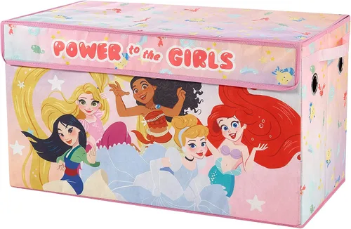 Vista 11 de Idea Nuova Disney Encanto - Baúl de almacenamiento plegable para juguetes de niños, duradero, con tapa
