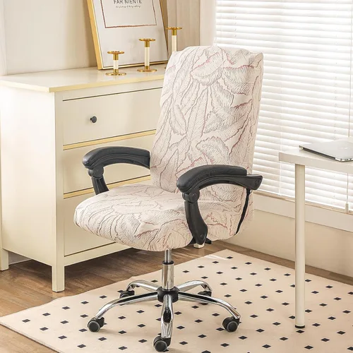 Vista 53 de Fundas elásticas para sillas – Fundas deslizables duraderas con cremallera para escritorio de computadora, sillas universales para juegos/oficina, 05