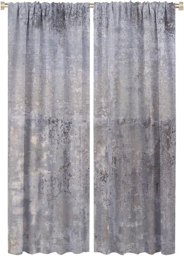 Vista 20 de Cortinas rústicas occidentales marrones con patrón de cornamenta para puerta, con bolsillo para barra, cortinas de ventana para dormitorio, sala