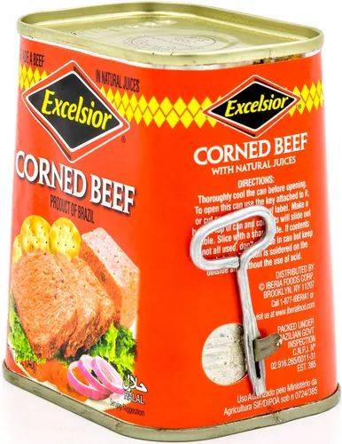 Vista 3 de EXCELSIOR Carne en conserva en jugos naturales, 12 onzas