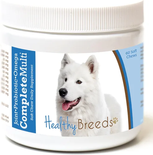 Vista 417 de Healthy Breeds Cavalier King Charles Spaniel - Multivitamínico todo en uno, completo con probióticos, glucosamina, condroitina y omegas, 60