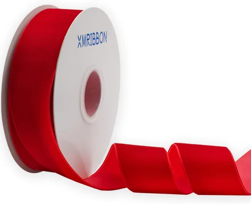 Vista 19 de Cinta de terciopelo negro de un solo lado, carrete de 1 pulgada por 10 yardas