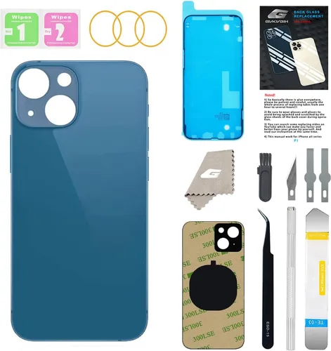 Vista 36 de Reemplazo de cristal trasero para iPhone 13 Pro Max con herramientas de reparación, reemplazo de cubierta trasera de gran agujero para todos
