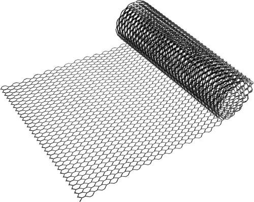 Malla para parrilla de automóvil, 40 x 13 pulgadas, 0.984 x 0.433 in, agujero hexagonal para automóvil, camioneta, rejilla de malla, inserción de