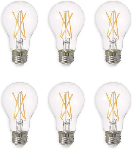 Vista 17 de SYLVANIA - Bombilla LED TruWave Natural Series A19, equivalente a 40 W, eficiente 5.5 W, regulable, 450 lúmenes (40805), blanco suave (6 unidades)
