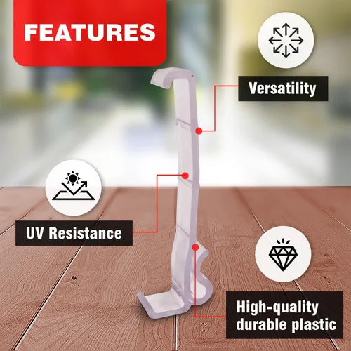 Vista 2 de Clips para cenefa de ventanas, 4 tamaños diferentes, paquete de 6, 10, 12 y 20