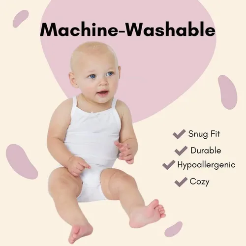 Vista 6 de Feathers Body de 100 % algodón súper suave para niñas, paquete de 2