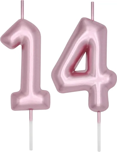 Vista 161 de DERVENTA Vela con números de 2.36 pulgadas, decoración perfecta para cumpleaños, brunch, postre, pastel, 1 pieza (número 0 rosa)