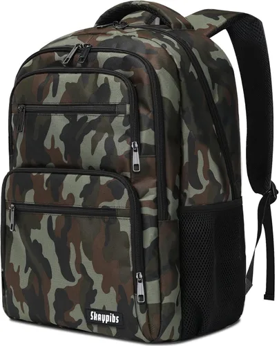 Vista 11 de Skaypibs Mochilas escolares para mujeres, mochilas escolares para niñas, niños y adolescentes, mochilas para laptop de 15.6 pulgadas con puerto