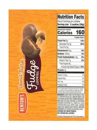 Galletas Benton’s (Paquete de 3, Mantequilla de maní y caramelo)